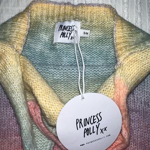 Princess Polly Rainbow Knit Halter Dress